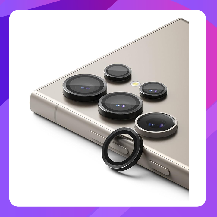 Ringke Camera Lens Frame Protector for Samsung Galaxy S24 (Black)