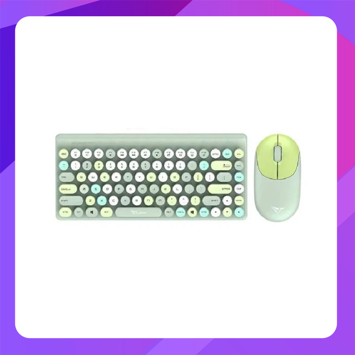 ALCATROZ JELLYBEAN A3000 Crayon Green 2.4G Wireless & Bluetooth Keyboard & Mouse Combo