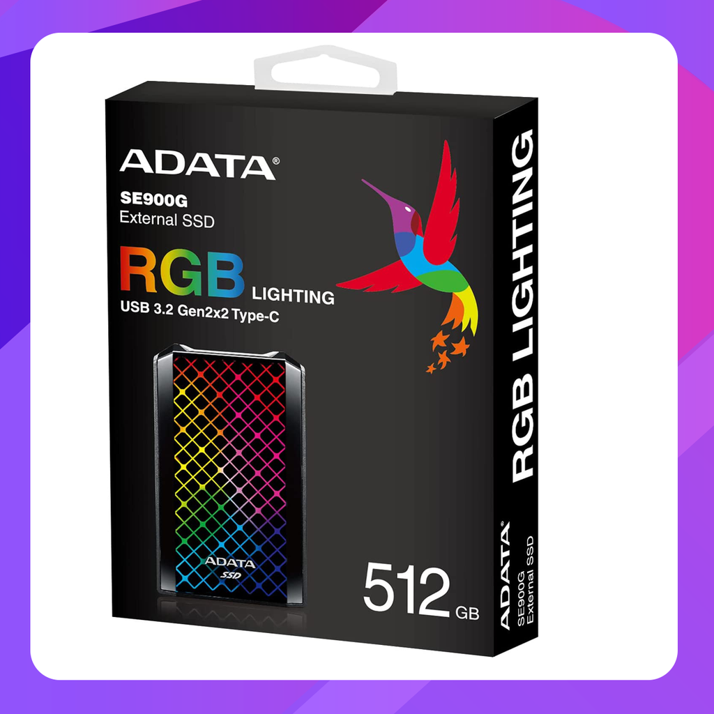 ADATA SE900G External Portable RGB SSD 512GB