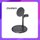 Choetech T585-F 3-in-1 15W Wireless Charger with MagSafe (Black)