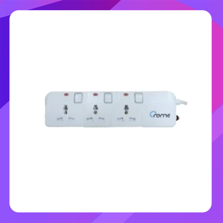 Crome CS G543 3 x Surge Protector Universal Sockets (5m)