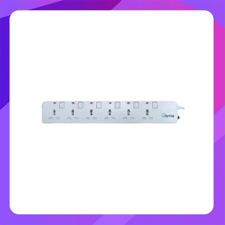 Crome CS G546 6 x Surge Protector Universal Sockets (5m)