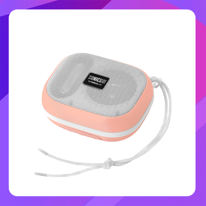 SONICGO! 101 AQUA Pink Portable Bluetooth Speakers