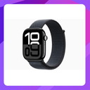 Apple Watch Series 10 (GPS) 46mm - Jet Black Aluminum Case With Ink Sport Loop