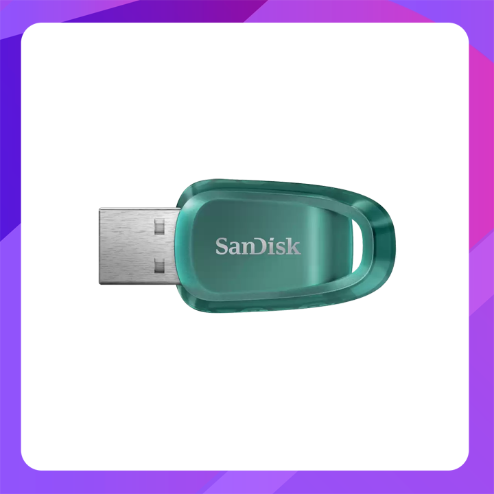 SanDisk Ultra Eco USB 3.2 Gen 1 FlashDrive,128GB, USB3.2, Green