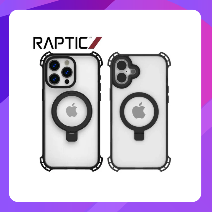 Raptic Dual Impact Kickstand for iPhone (iPhone 16 Pro)