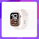 Apple Watch Series 10 (GPS) 42mm - Rose Gold Aluminum Case With Light  Blush Sport Band- S/M