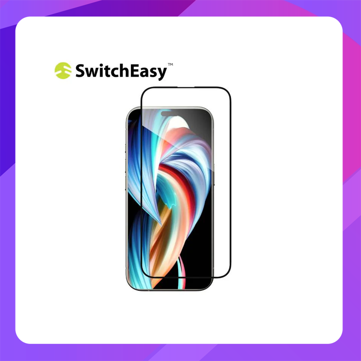 SwitchEasy Glass 9H Screen Protector for iPhone 16 Pro Max  Clear
