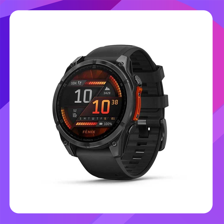 Garmin fēnix® 8 - 47mm Sapphire AMOLED Edition, Carbon Gray with Black / Pebble Gray