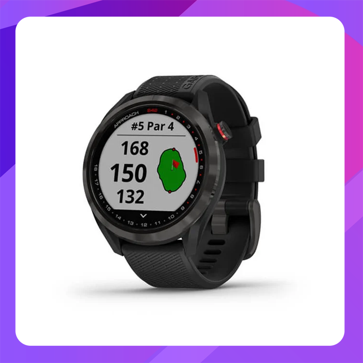 Garmin Approach S42, Golf GPS, Carbon Gray w/ Back, KOR/SEA