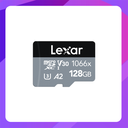 Lexar® Professional 1066x 128GB microSDXC™ UHS-I Cards
SILVER Series