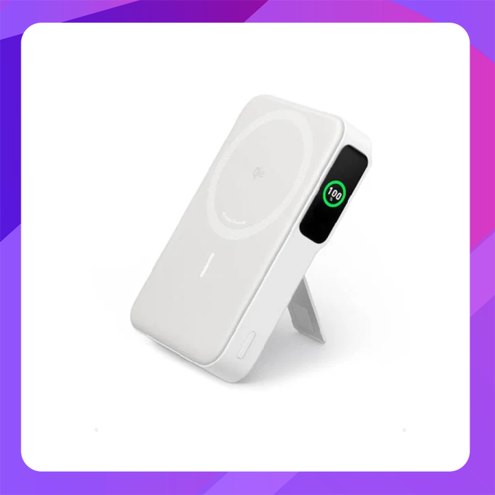 Anker MagGo 10K Qi2 15W Ultra-Fast Magnetic Charging with Smart Display (White)