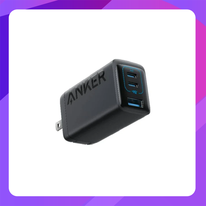 Anker PowerPort III 65W PPS Fast Compact Foldable Wall Charger (Black)