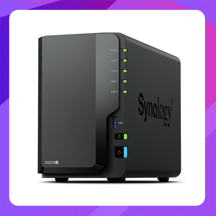 Synology DiskStation DS225+, 2 Bay NAS Enclosure