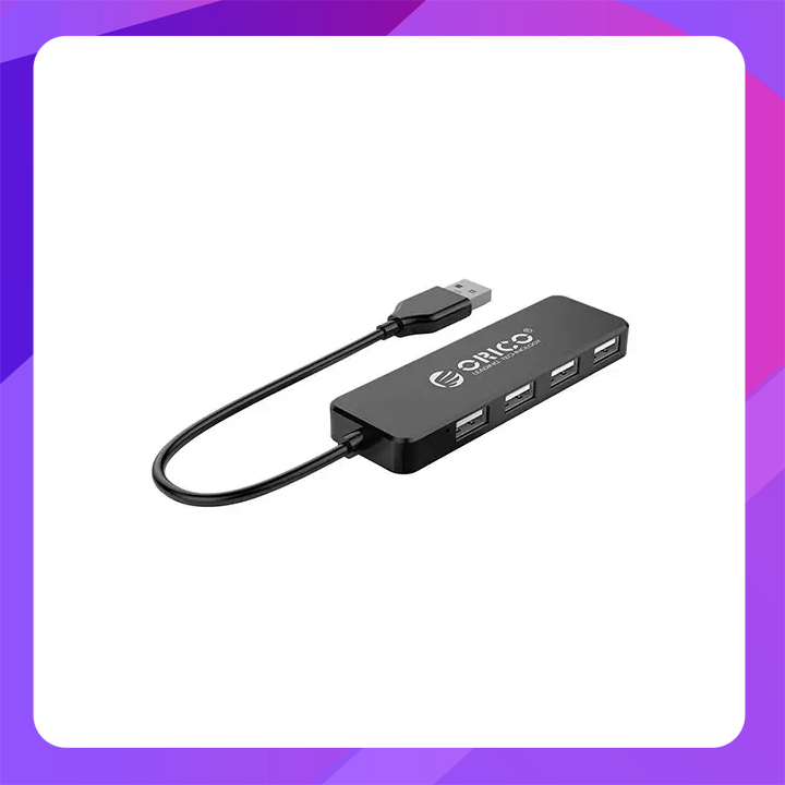 ORICO-4 Ports USB2.0 HUB - Black(FL01-BK-BP)