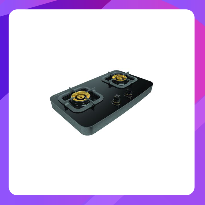 Electrolux 4.2kW/4.2kW / Table Top Gas Hob/ 2 Bunners/ Glossy Black Glass