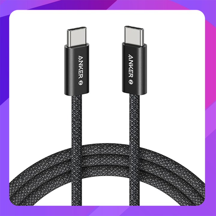 Anker Zolo USB C to USB C Cable, Braided and Dirt-Free Type C Fast Charging Cable