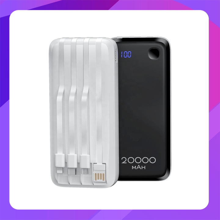 Konfulon A23S (20000mAh Built-in 4 Cable Power Bank)