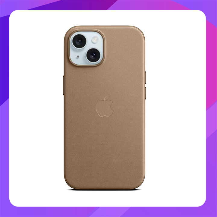 IPHONE 15 FINEWOVEN CASE TAUPE