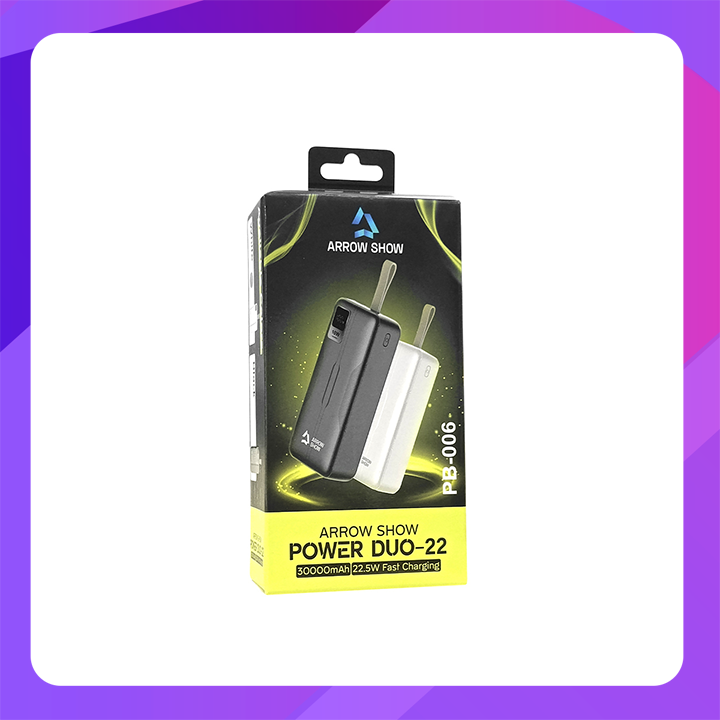 Arrow Show PowerDuo-22 30000mAh 22.5W Fast Charging