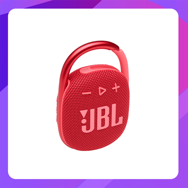 JBL Clip 4 Bluetooth Speaker (Red)