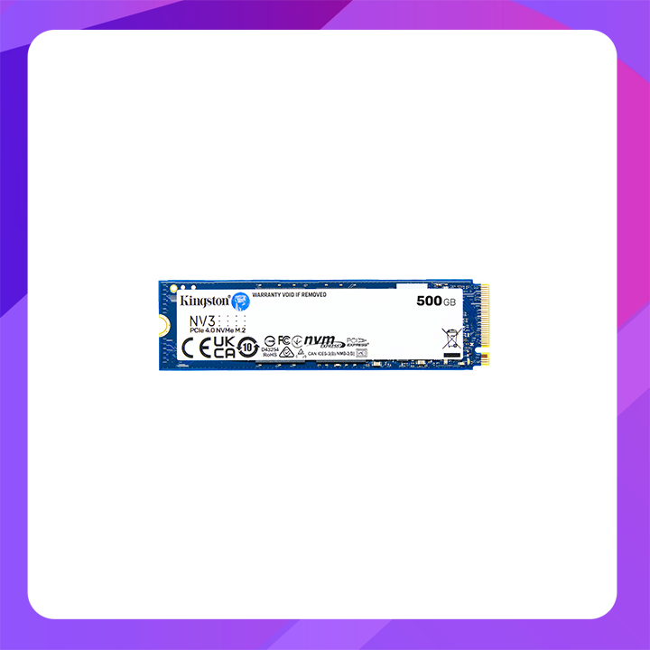Kingston NV3 PCIe 4.0 NVMe M.2 Internal SSD(500GB)