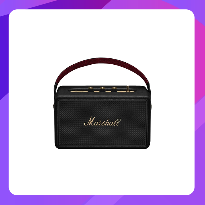 Marshall Kilburn III Portable Bluetooth Speaker (Black and Bass)