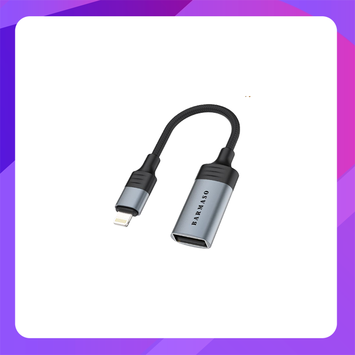 BARMASO J11 Data Adapter(Lighting to USB Female)