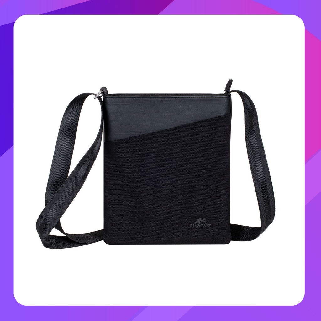 Cardiff 8509 black Canvas Crossbody bag