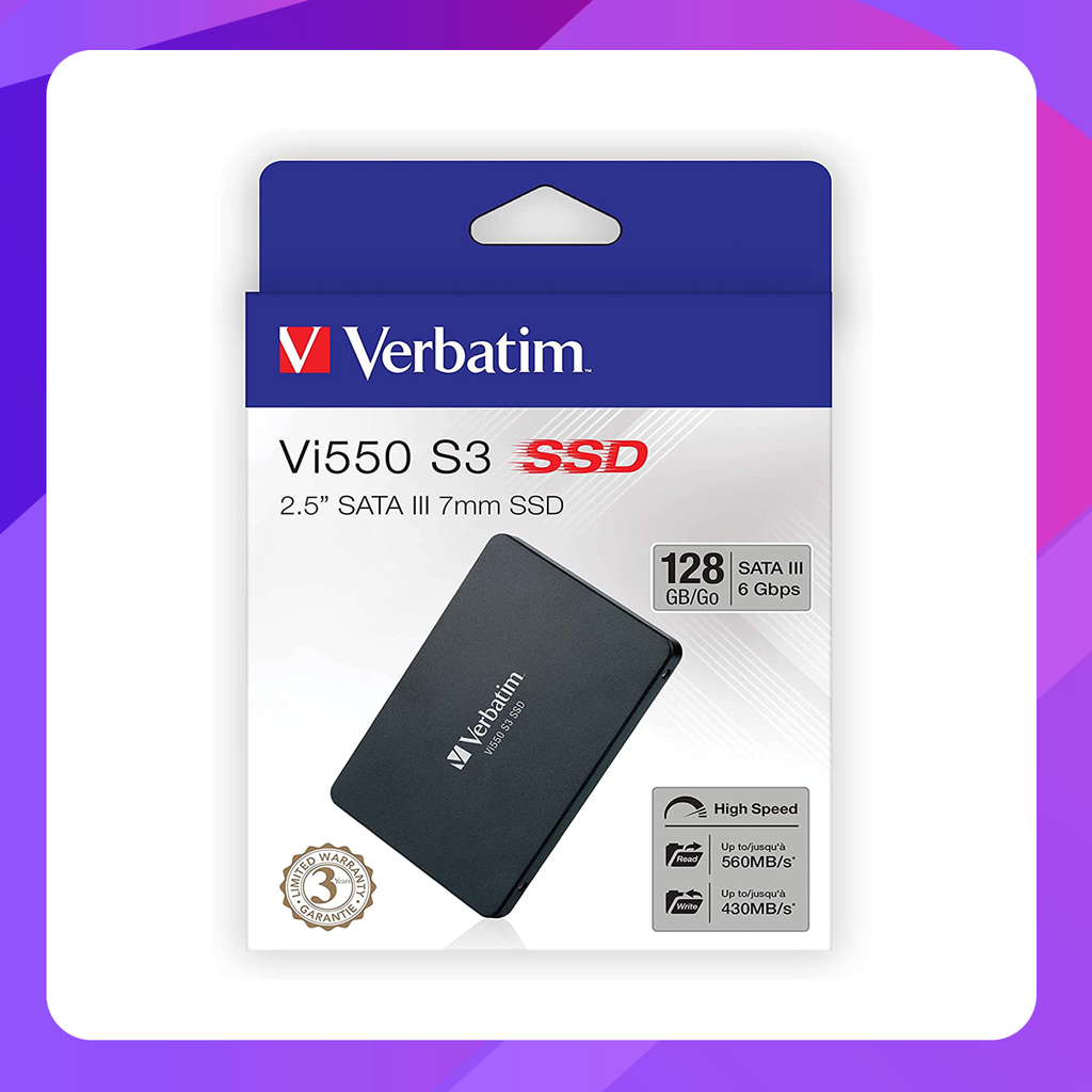 Verbatim Vi550 SATA III 2.5” Internal SSD 128GB