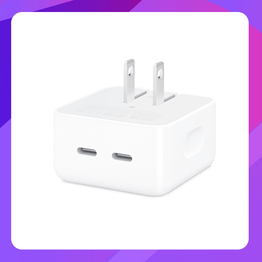 35W Dual USB-C Port Power Adapter