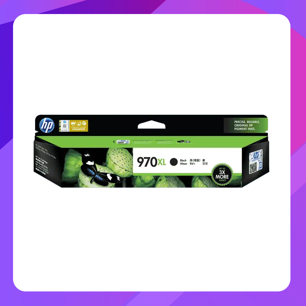 HP 970XL Black Ink Cartridge (~9,200 Pages)