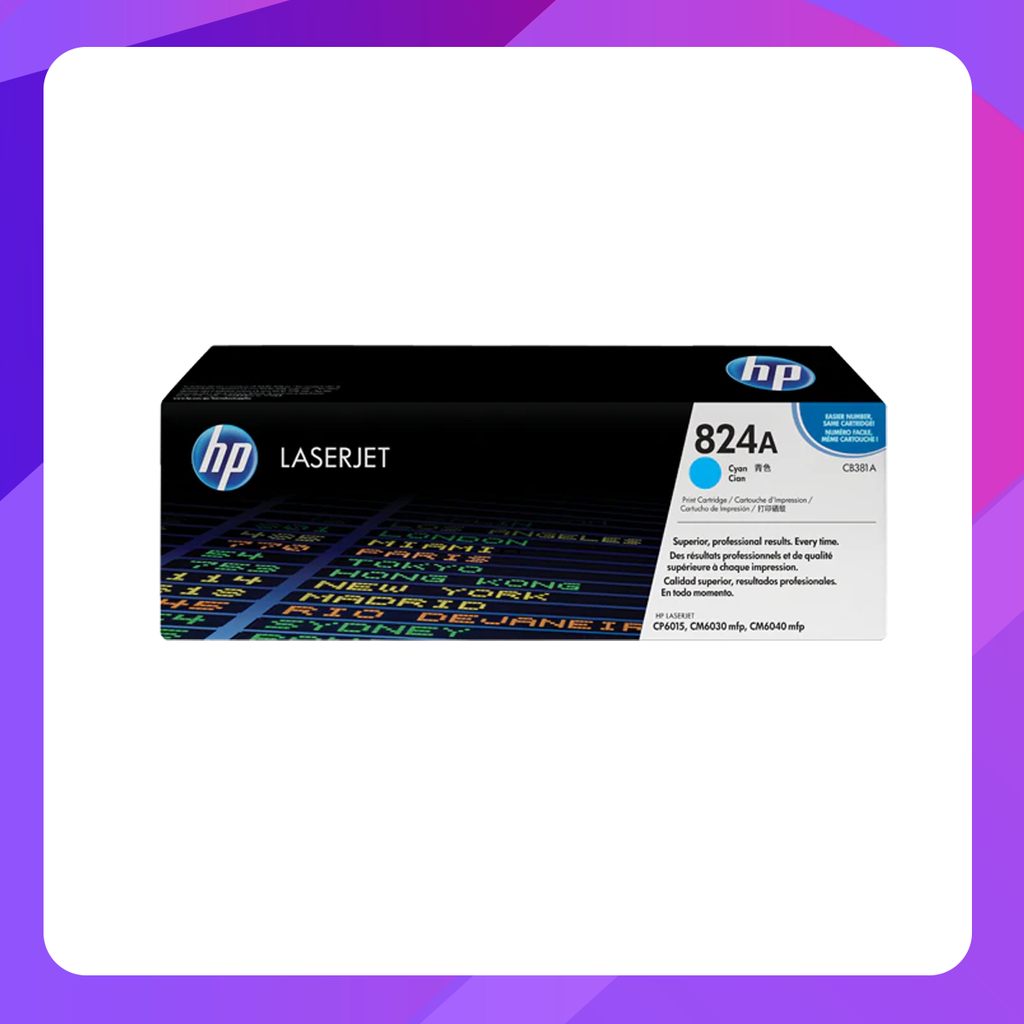 HP Color LaserJet CP6015(824) Cyan Toner Cartridge