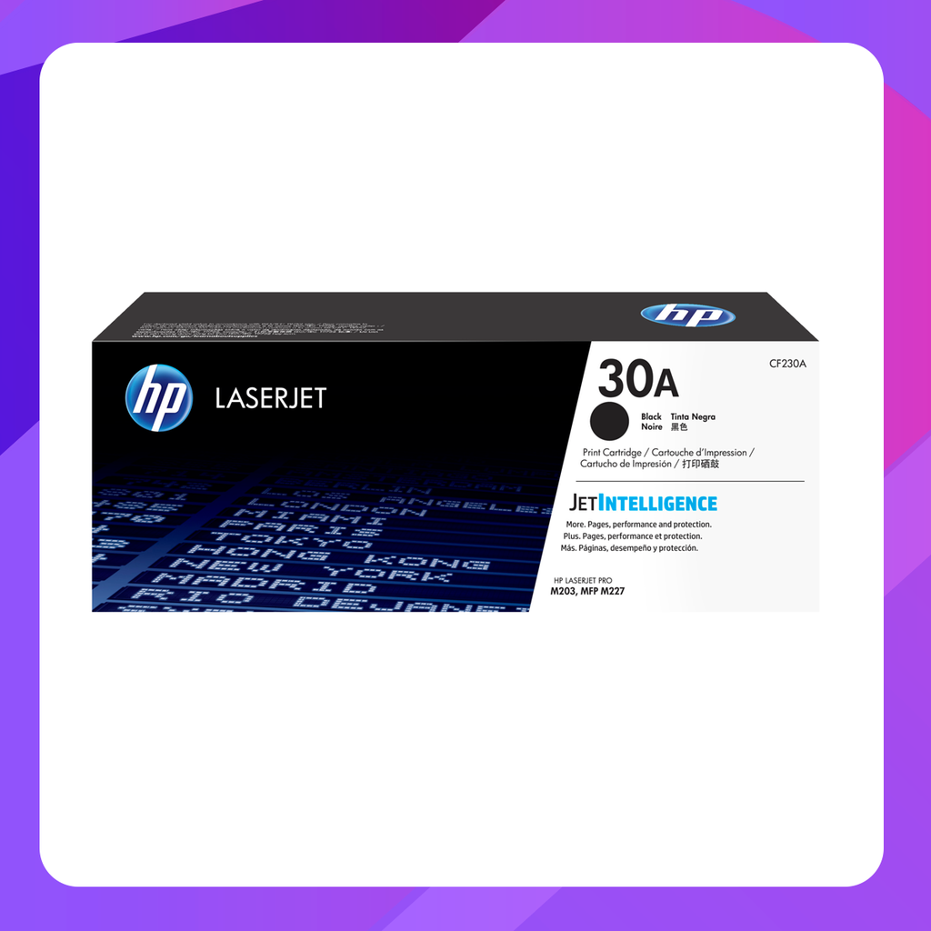 HP 30A Black LaserJet Toner Cartridge (~1, 600 pages)