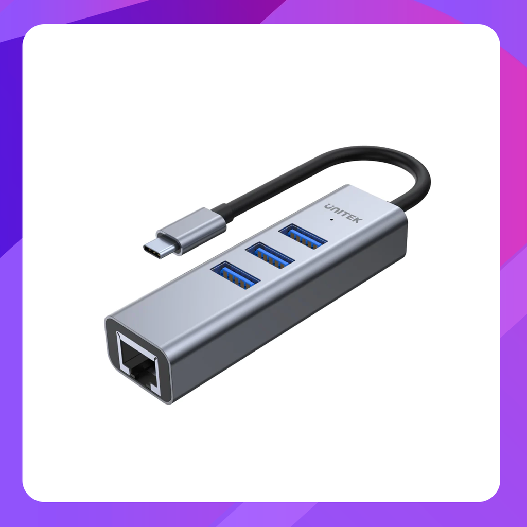 uHUB Q4+ 4-in-1 USB-C Ethernet Hub With Gigabit Ethernet