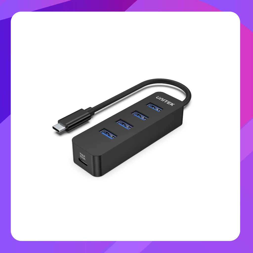 uHUB Q4 4 Ports Powered USB-C Hub with USB-C Power Port