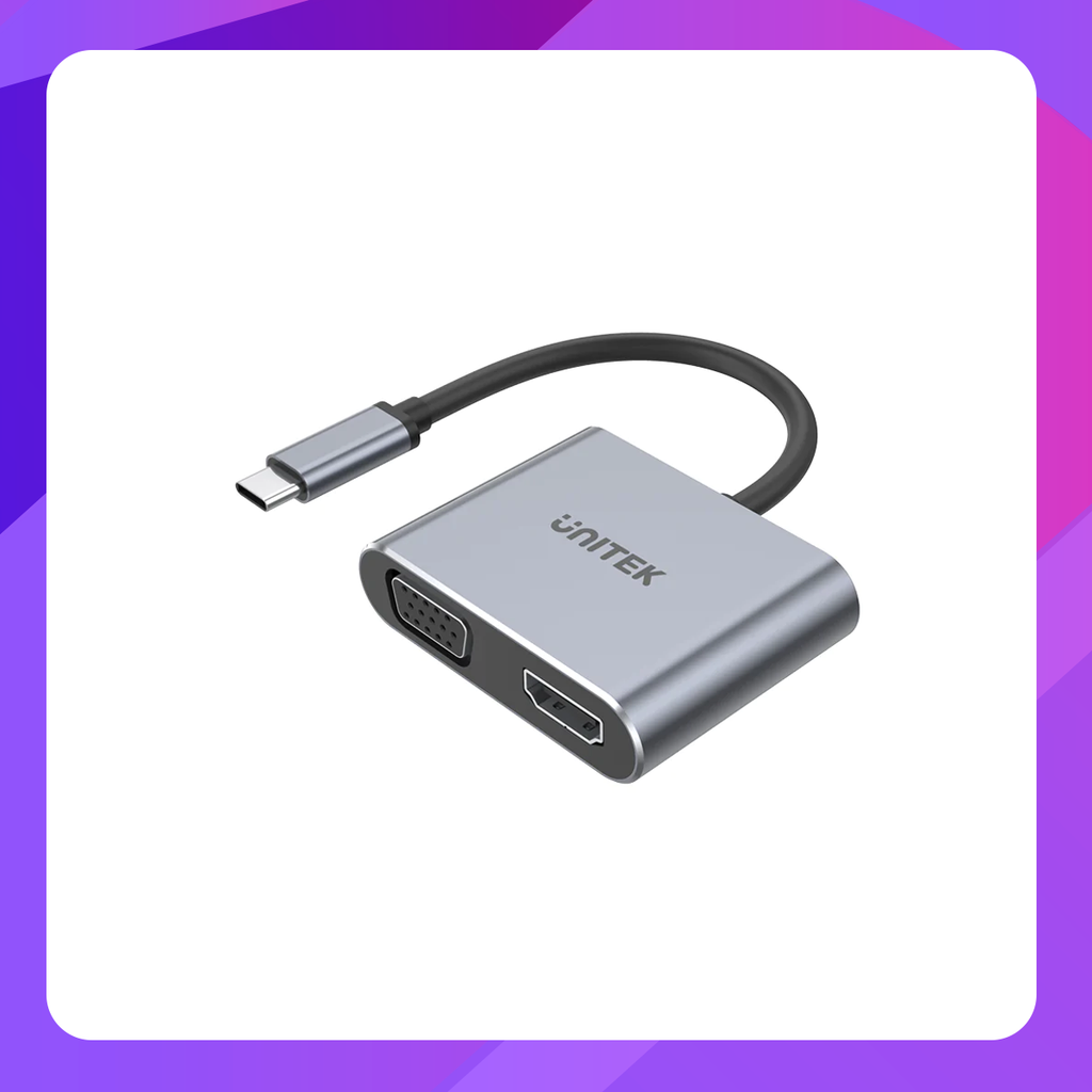 uHUB Q4 Lite 4-in-1 USB-C to 4K HDMI & Full HD VGA
MST For Multipla Extended Desktop PD 100W