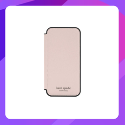 [111202799] Kate Spade New York Folio Case for iPhone 13 Pro (Pale Vellum/Black Border)