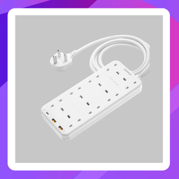 [550900401] Momax Oneplug 8-Outlet Power Strip with USB (US5UK)