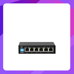 [DES-F1006P-E] Dlink 6-Port Fast Ethernet PoE with 4 PoE Ports and 2 Uplink Ports