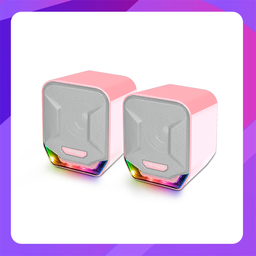 [GS202 (Pink)] Fantech Table RGB Speaker GS202 Pink