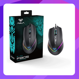 [F805] AULA  Wired Optical Mouse With 7 keys (Chroma backlight)