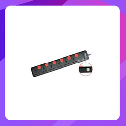 [CS U56] Crome 6 x Surge Protector Universal Sockets  &  2 x 2.4A USB Ports Individual Switch(5m)