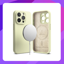 [111202447] Ringke Silicone Magnetic Case for iPhone 15 Pro (Sunny Lime)
