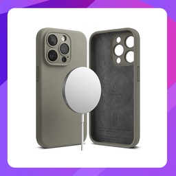 [111202441] Ringke Silicone Magnetic Case for iPhone 15 Pro Max (Gray)