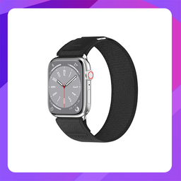 [445000040] SwitchEasy Flex Woven Nylon Watch Loop for Apple Watch 42/44/45/49mm (Black)