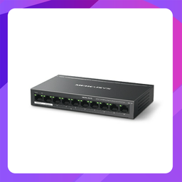 [MS110P] Mercusys 10-Port 10/100 Mbps Desktop Switch with 8-Port POE+