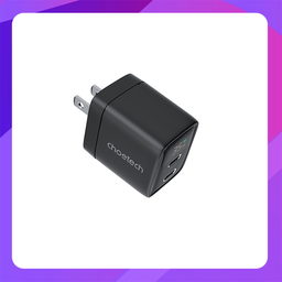 [550900434] Choetech PD 35W GaN Dual Type-C Display Wall Charger (PD6051)