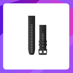 [GM-010-12865-01] Garmin QuickFit Band 22mm White Silicone with Black Hardware