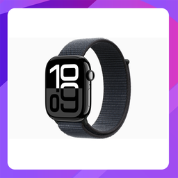 [MWWQ3ZP/A] Apple Watch Series 10 (GPS)46mm - Jet Black Aluminum Case With Black Sport Band-M/L